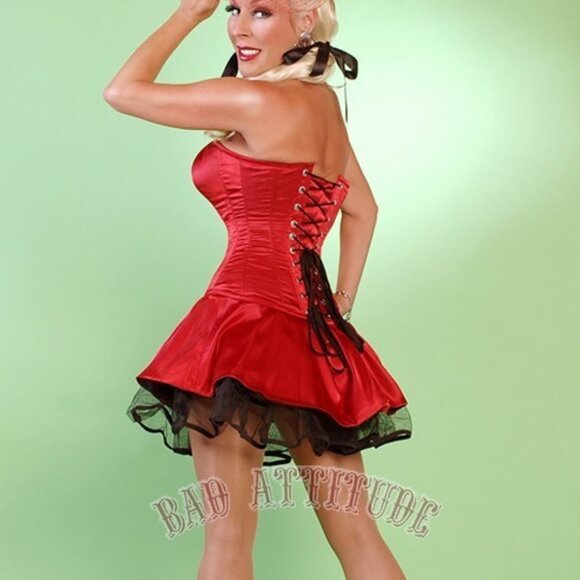 NWT XS Lady Jane Vintage Steel Boned Tight Lacing Corset 22" - Picture 7 of 15